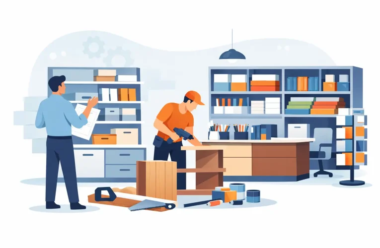 Mobilier pentru papetărie la comandă eficient