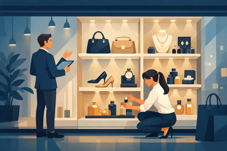 Cum expui produsele premium în vitrine comerciale