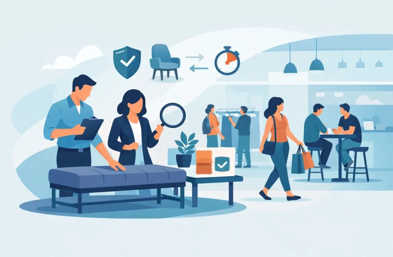 Evaluare mobilier pentru trafic intens în retail