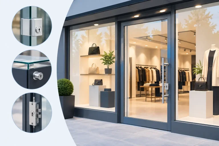 Când alegi încuietori pentru vitrine comerciale